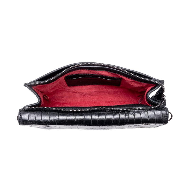 HAMMITT Montana Clutch in Evening Crocco