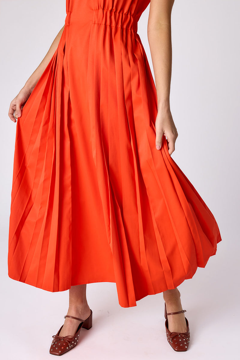 CROSBY Brantley Dress in Persimmon