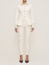 DL1961 Peplum Jacket in Ecru