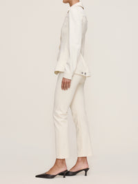 DL1961 Peplum Jacket in Ecru