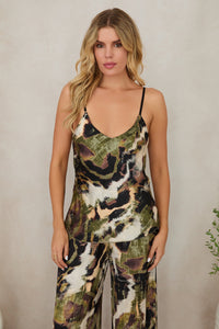 MILIO MILANO Watercolor Silky Tank Top