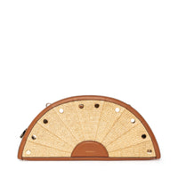 HAMMITT Shelley Clutch in Cocoa Raffia
