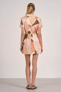 ELAN Prism Dress in Neutral Peach