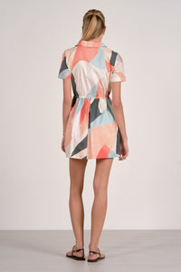 ELAN Prism Dress in Multi