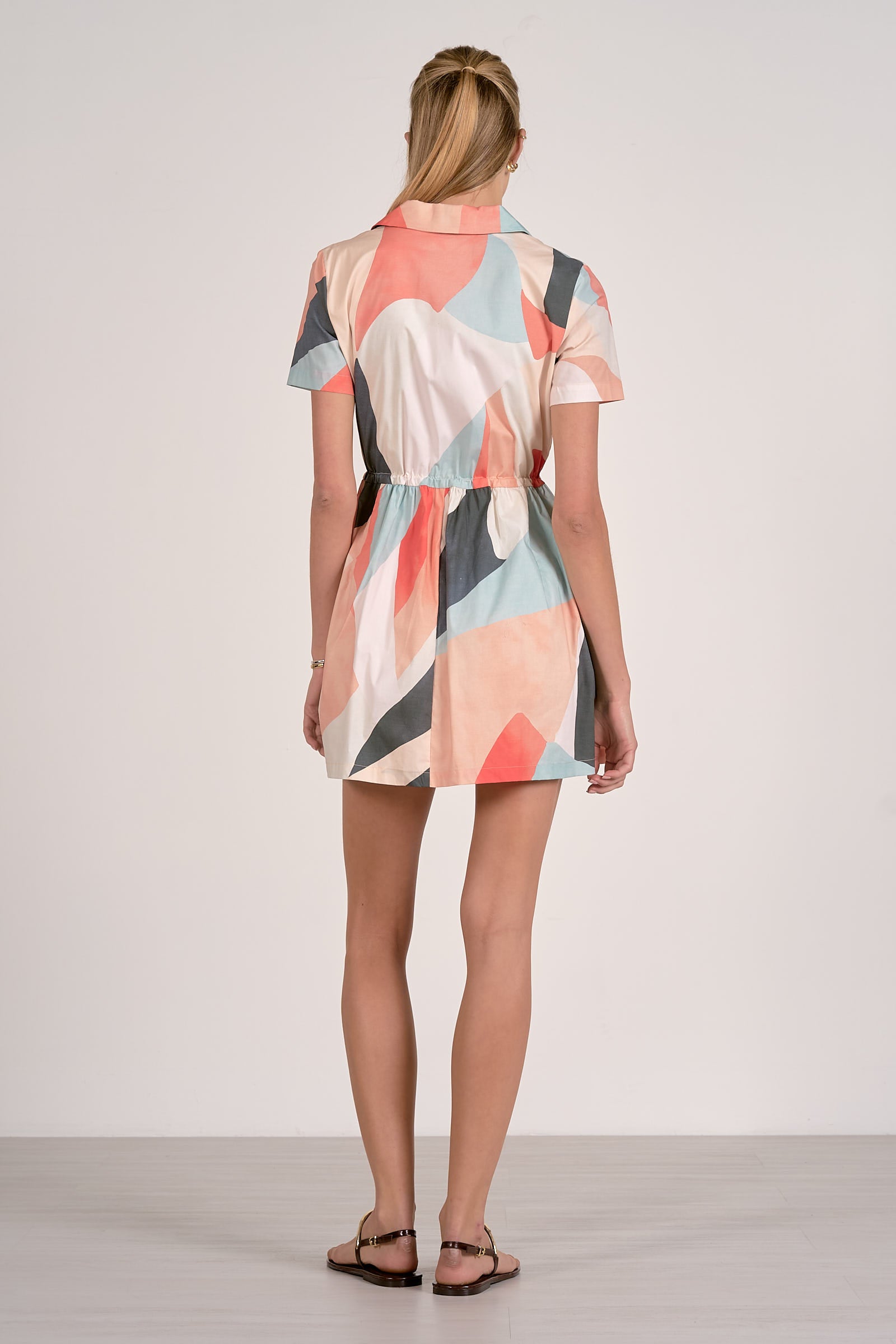 ELAN Prism Dress in Multi