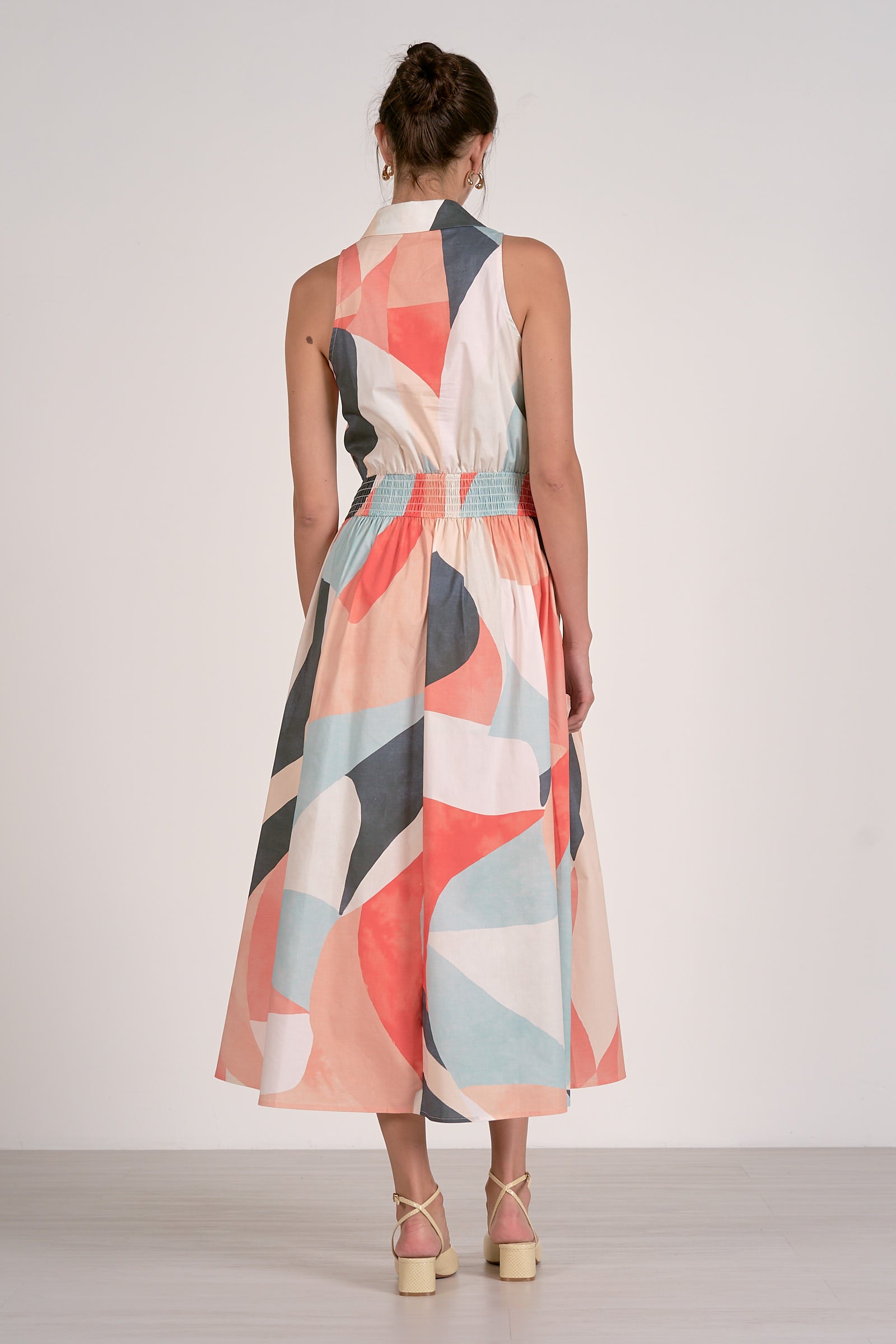 ELAN Prism Midi Dress in Multi