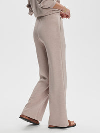 Varley Wide Leg Pant in Taupe Marl
