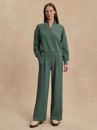 Varley Davidson Sweat in Dark Forest