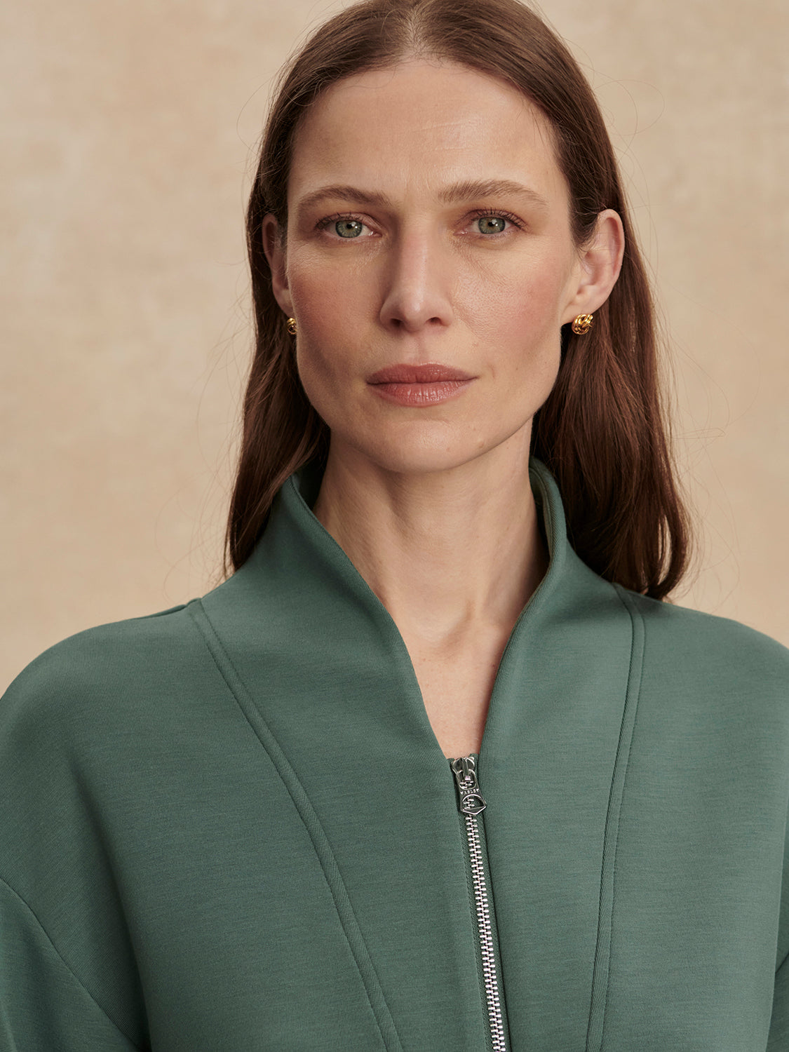 Varley Davidson Sweat in Dark Forest