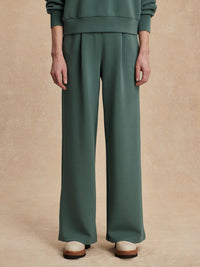 Varley Extra Wide Leg Pant in Dark Forest 29.5