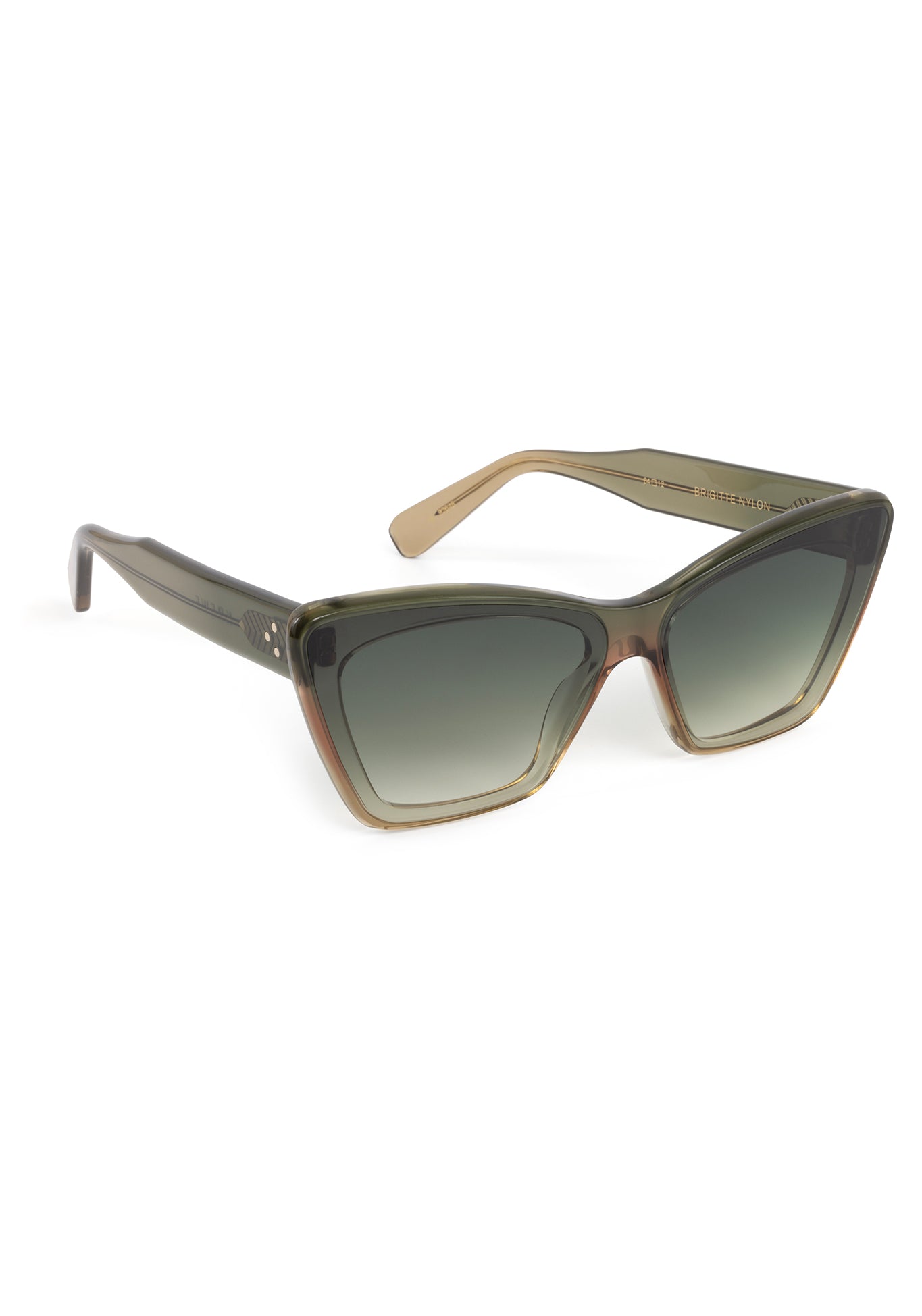 KREWE Brigette Nylon Sunglasses in Wasabi