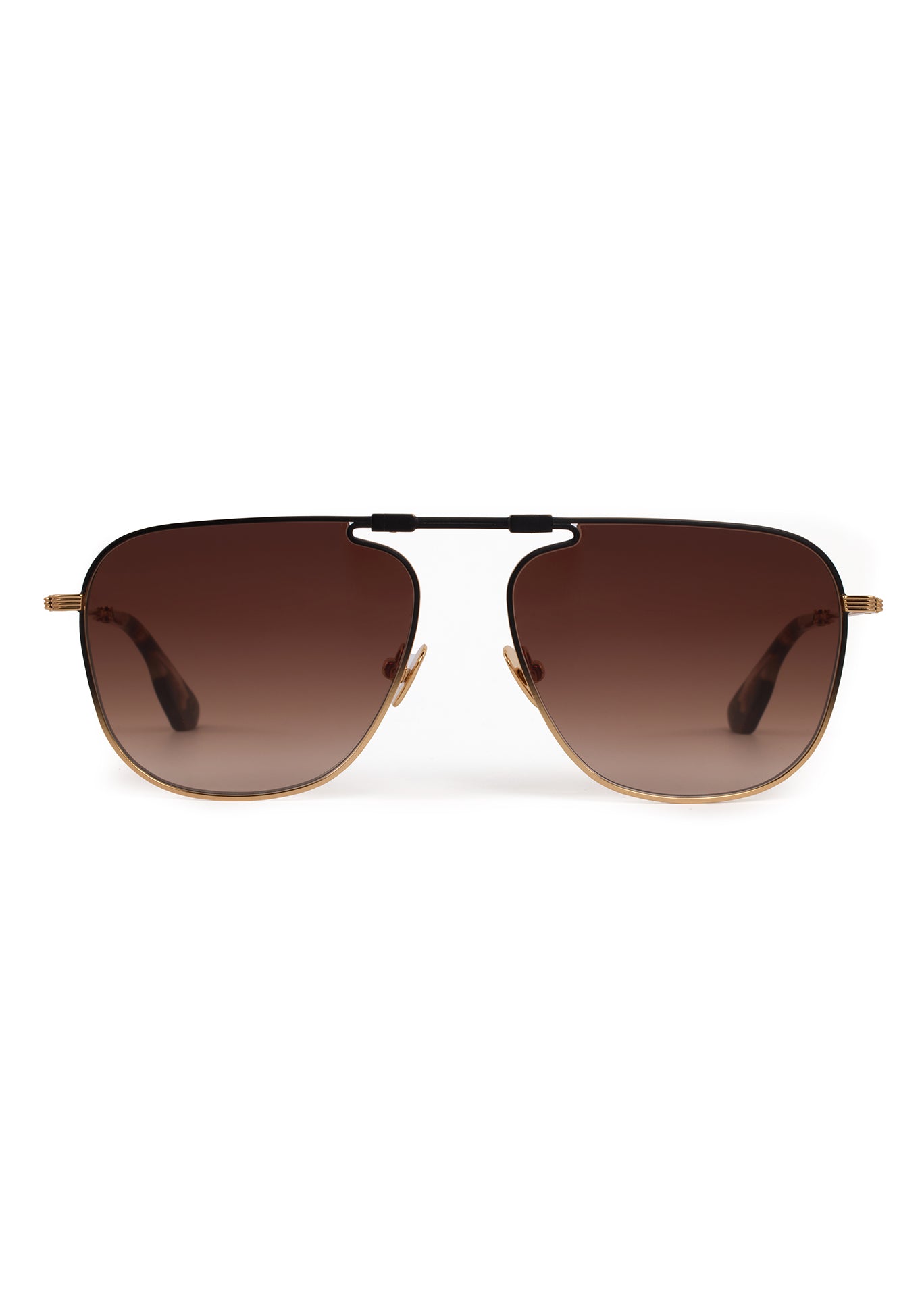 KREWE Zander Fold Sunglasses in Matte Black