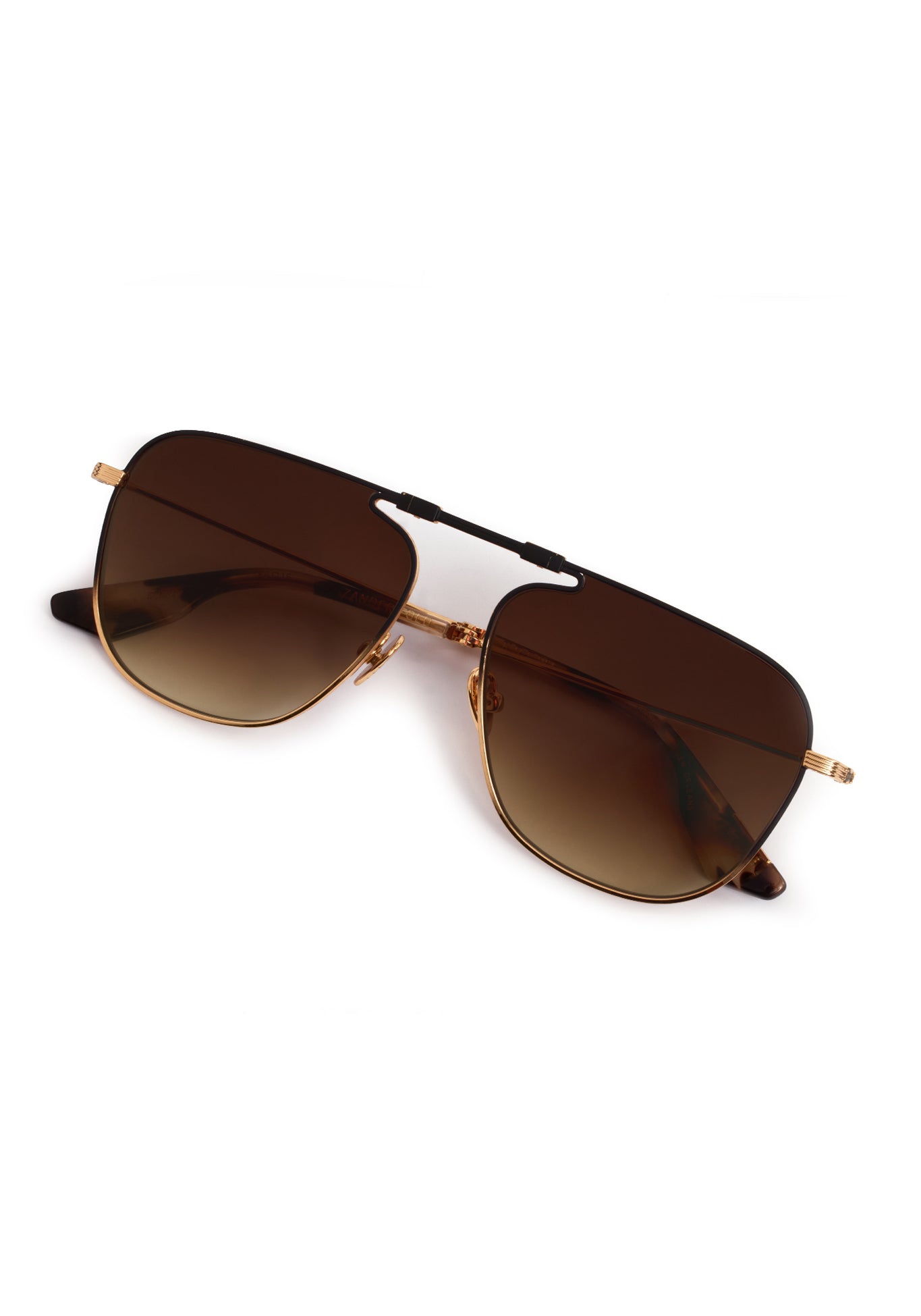 KREWE Zander Fold Sunglasses in Matte Black