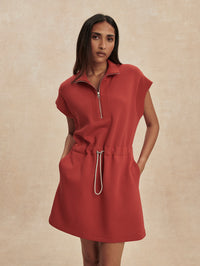 VARLEY Avaya Half Zip Dress in Bossa Nova
