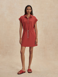 VARLEY Avaya Half Zip Dress in Bossa Nova