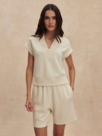 VARLEY Gracee V-Neck Tank in Pristine