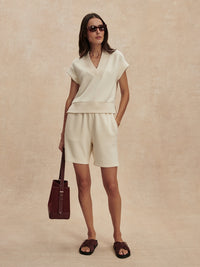 VARLEY Gracee V-Neck Tank in Pristine