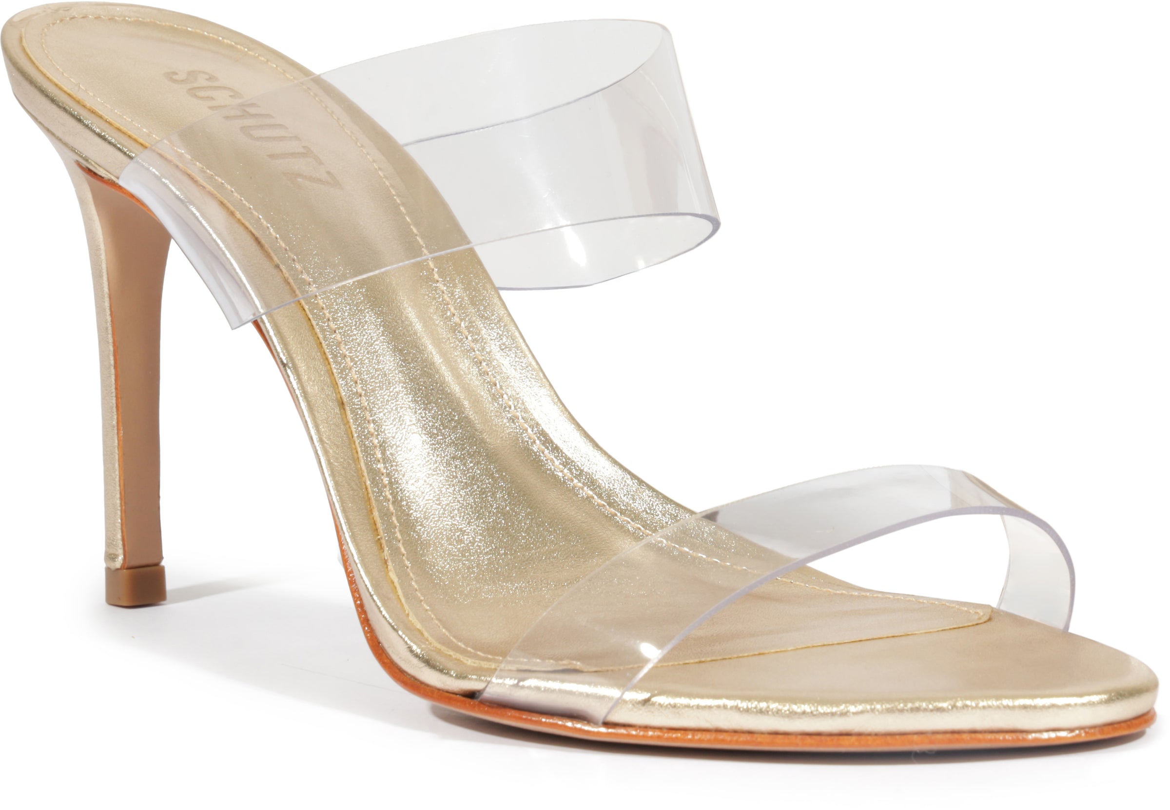SCHUTZ Ariella Sandal in Platinum