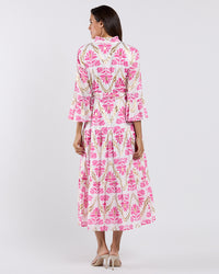 Jude Connolly Roxy Dress Pink and Gold