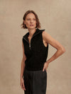 VARLEY Hally Half Zip in Black Fleck Varley