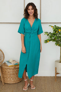 MILIO MILANO Front Twist Dress- Capri