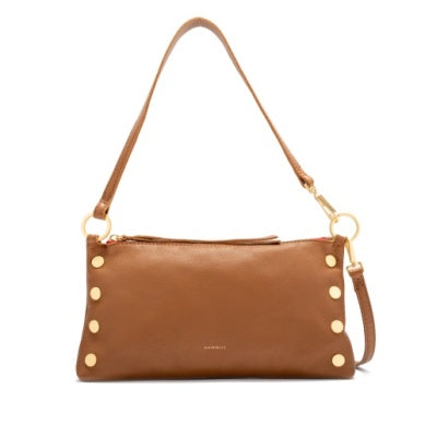 Kyle Bag in Mahogany Pebble/Brushed Gold Red Zip