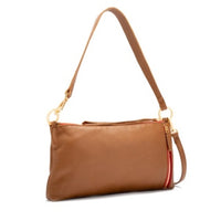 Kyle Bag in Mahogany Pebble/Brushed Gold Red Zip