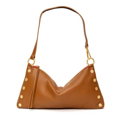 Kyle Bag Medium in Mahogany Pebble/Brushed Gold Red Zip