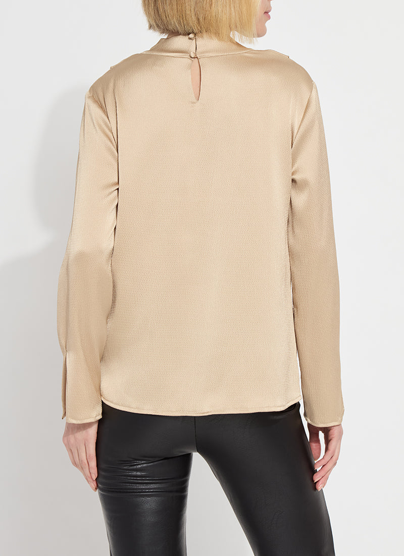 Lysse Cowl Neck Blouse in Nutshell