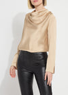 Lysse Cowl Neck Blouse in Nutshell LYSSE