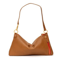 Kyle Bag Medium in Mahogany Pebble/Brushed Gold Red Zip