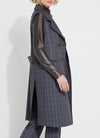 Cameron Sleeveless Coat in Wall Street Plaid LYSSE