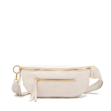 Charles Crossbody Medium in Calla Lily White/Brushed Gold