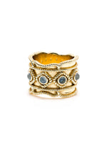 CDW Victoria Ring in Blue Labradorite size 8