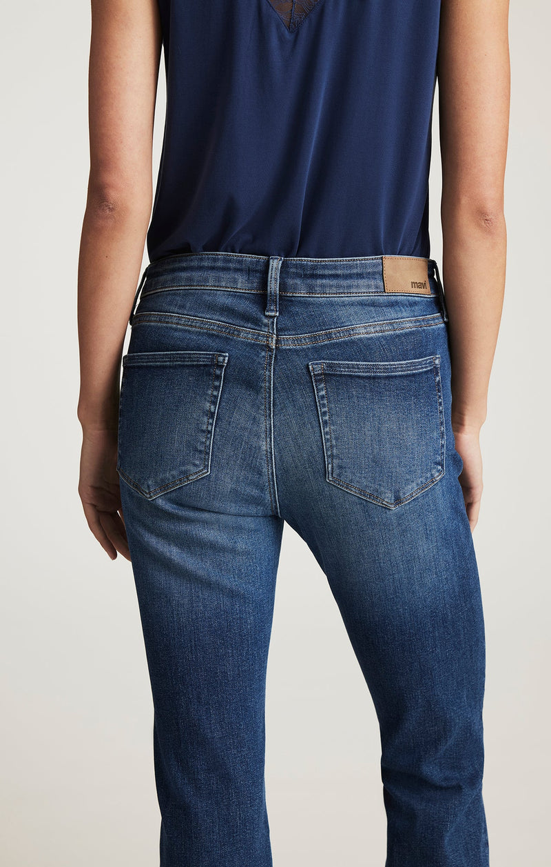 MAVI Vicky Bootcut Jeans in Dark Brushed Flex