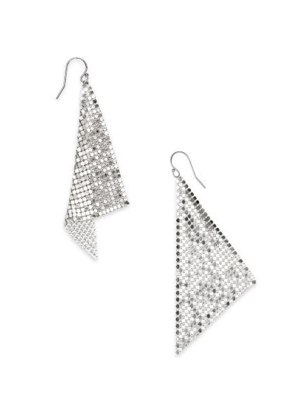 Whiting & Davis Zara Mesh Earring in Silver