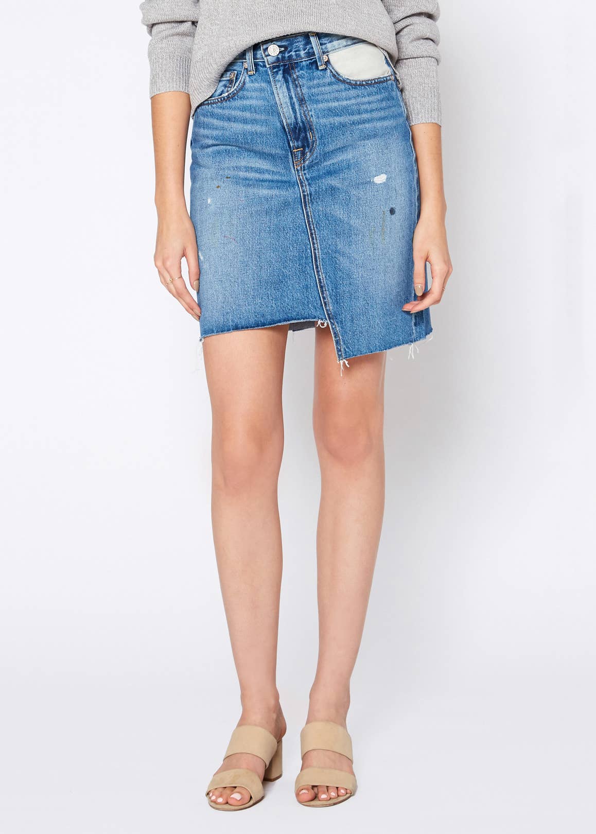 NOEND Nash Skirt In Mechanic 26 Noend Denim