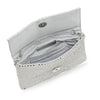 Whiting & Davis Aurora Pouchette Silver Crystal Handbags Whiting & Davis