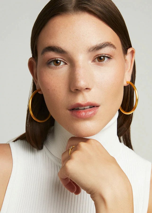 Dean Davidson Large Dune Hoops Gold Earrings Dean Davidson