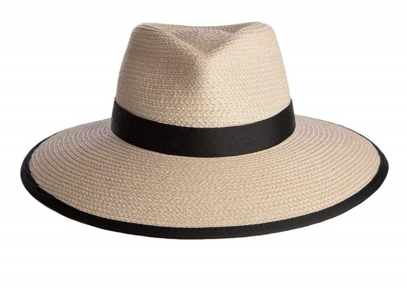 Eric Javits Suncrest Hat Cream Black Hats Eric Javits