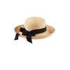 Helen Kaminski Newport SB Raffia Hat with Black Grosgrain Hats Helen Kaminski