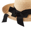 Helen Kaminski Newport SB Raffia Hat with Black Grosgrain Hats Helen Kaminski