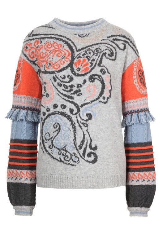 IVKO Pullover Sweater Patchwork 36 Sweater IVKO