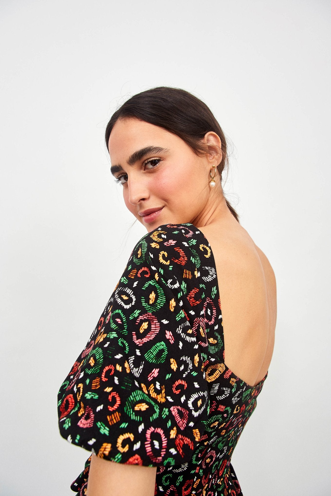 Farm Rio Wild Print Blouse SPRING FROST Boutique