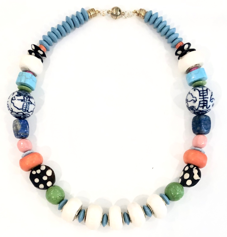 Happy Day Collar necklace with Magnetic Closure Necklace SPRING FROST Boutique