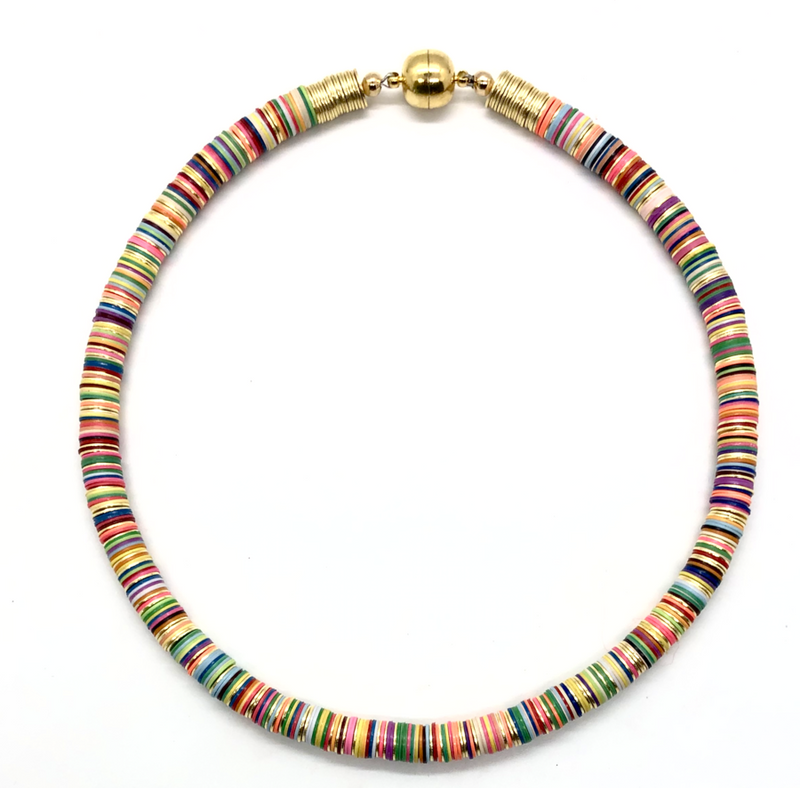 Spring Mix Collar Necklace with Magnetic Closure