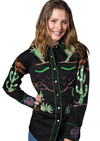 Rockmount Ranch Wear Women's Vintage Wagon Western Shirt Top Rockmount Ranch Wear