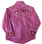 KIDS Rockmount Embroidered Heart Western Shirt