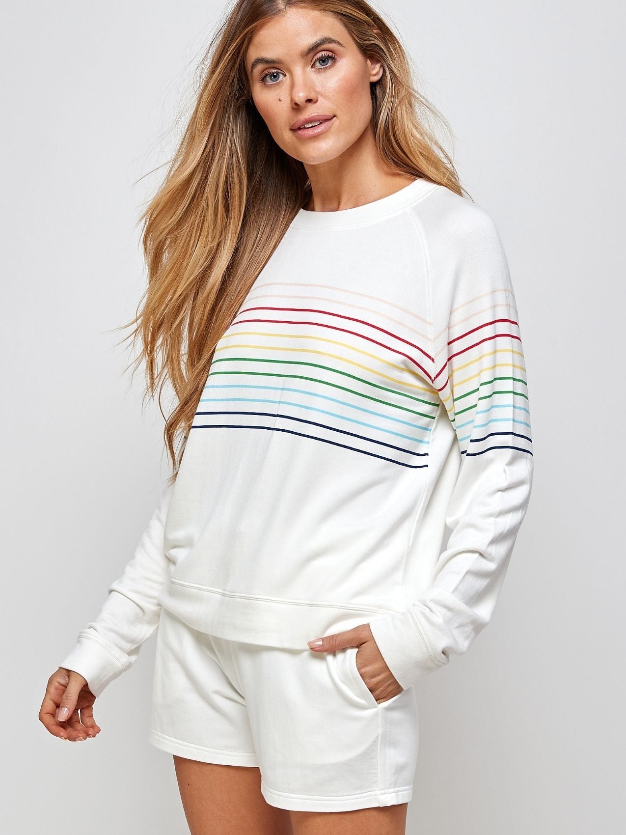 RAINBOW STRIPED TOP Top SPRING FROST Boutique