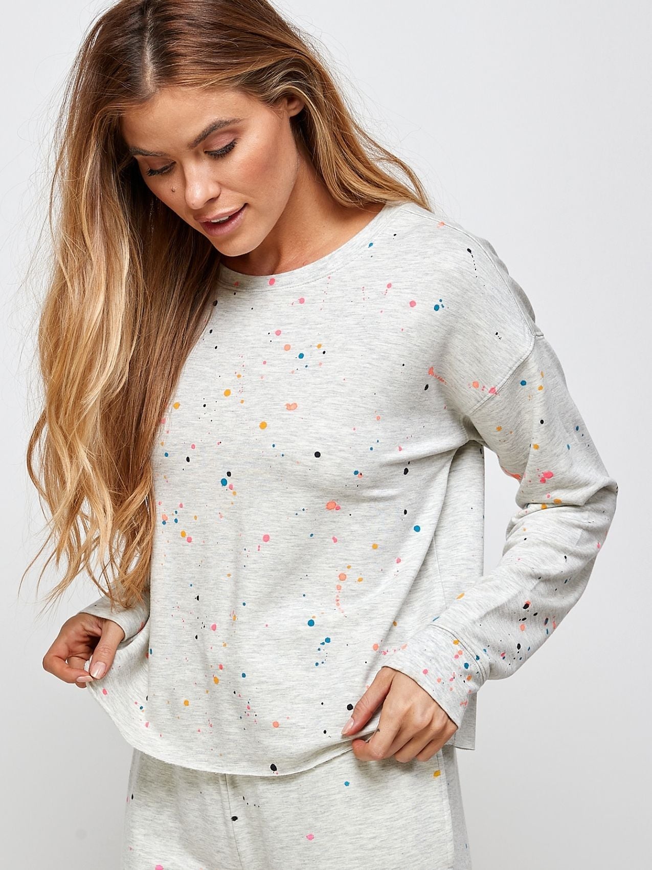 Paint Splatter Sweatshirt Top SPRING FROST Boutique